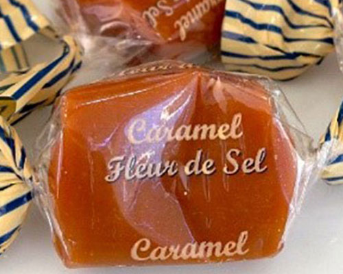 Caramel-Bonbons mit Fleur de Sel.