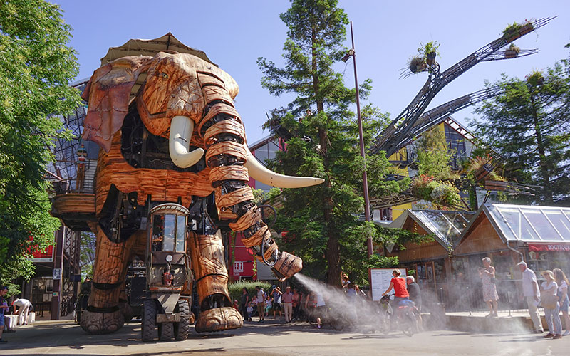 Der Grand Eléphant der Machines de l'Ile in Nantes