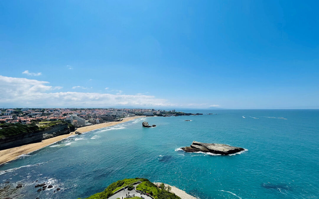 Blick auf Biarritz